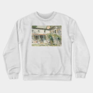 Back of the Old House by Childe Hassam Crewneck Sweatshirt